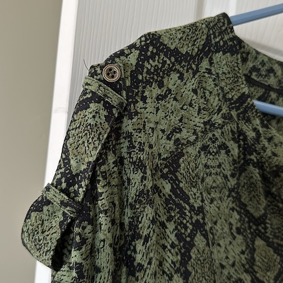 Anthropology Green/Black Dress - Picture 6 of 6